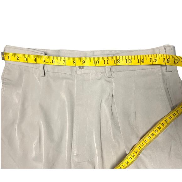 Axcess Khaki Pleated Front Dress Pants Size 34/32 - Picture 5 of 7